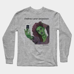 Female Villian Unique Realistic Artwork Long Sleeve T-Shirt